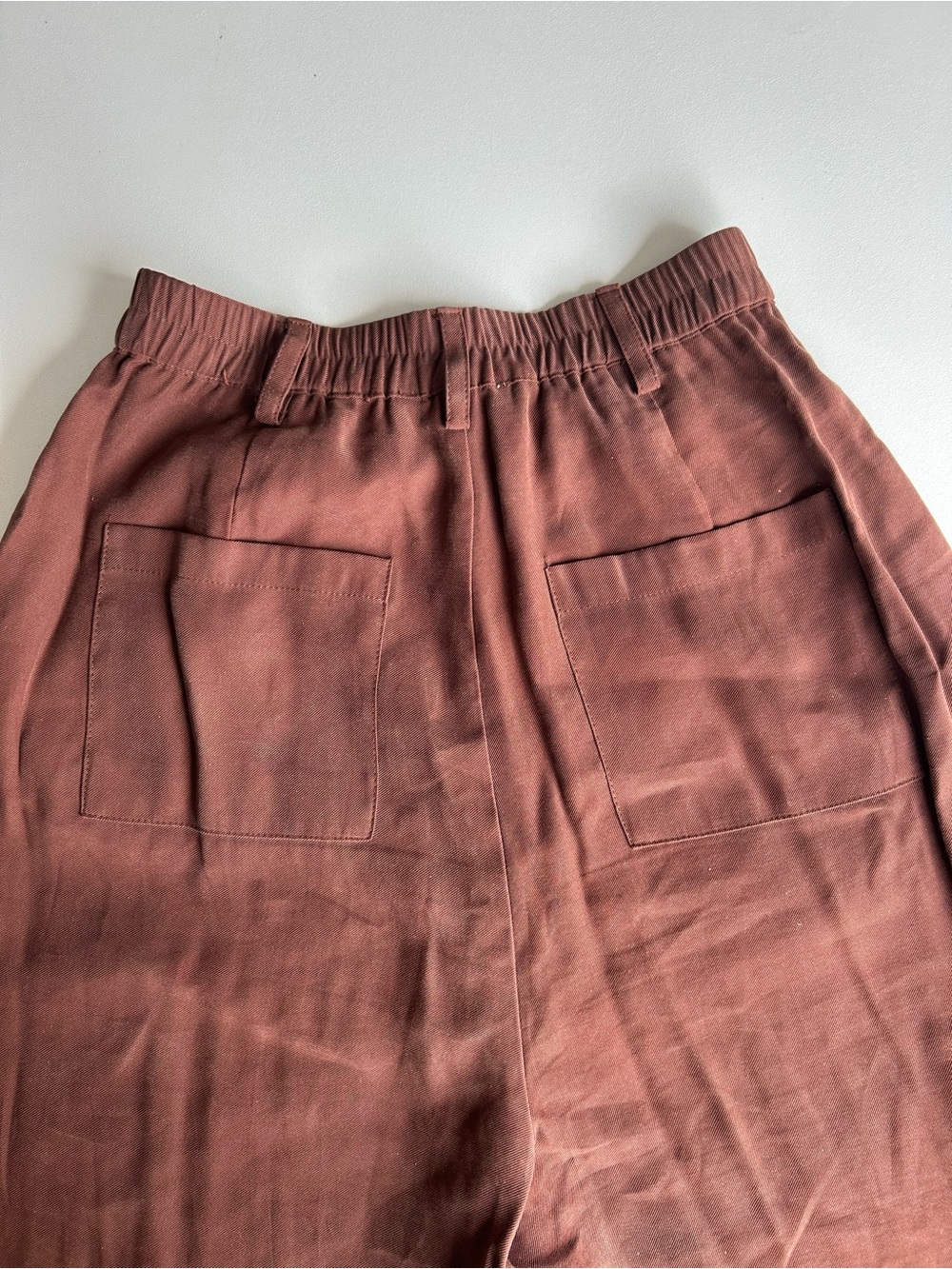 WeWoreWhat Wide-Leg High-Waist Pants in Chocolate Brown - Picture 4 of 5